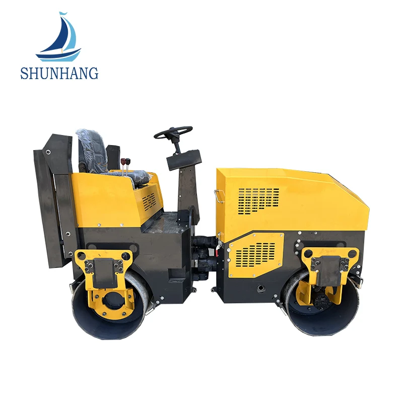 Compactação de tambor duplo de 1200 mm 4,5 toneladas de rolo de estrada de direção