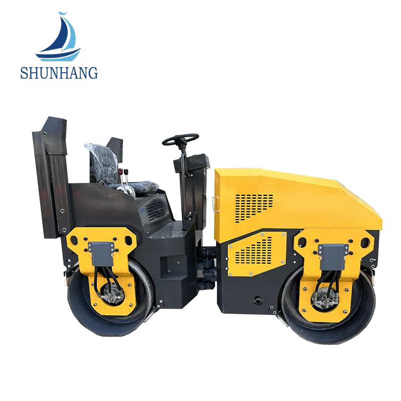 Compactação de tambor duplo de 1200 mm 6 toneladas de rolo de estrada