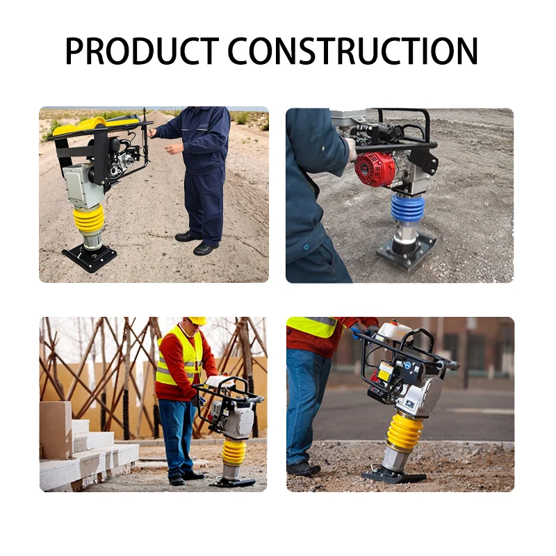 Jumping Jack Vibrating Compactor Rammer Gasoline Engine